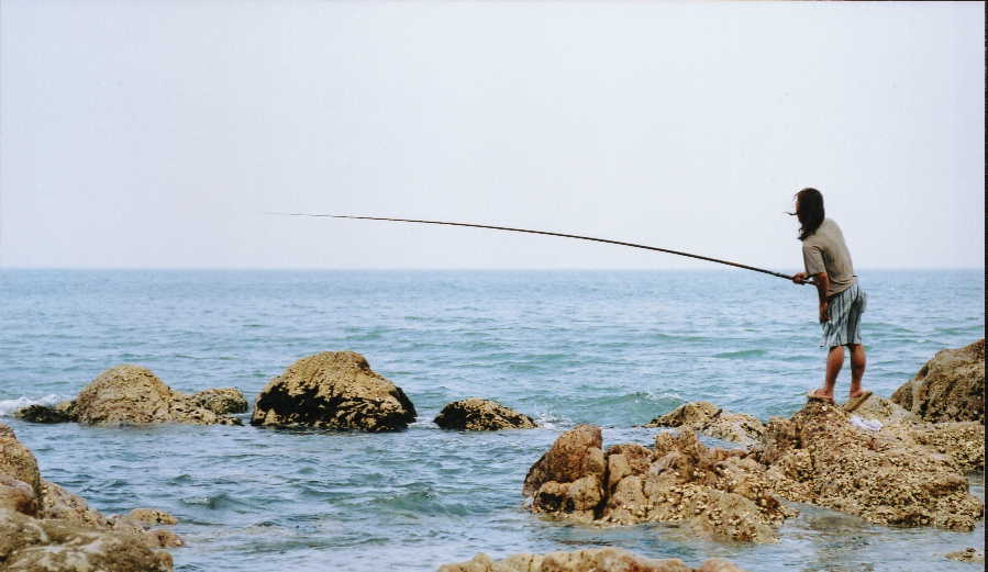 长岛的 海滩 上盛产一种鹅卵石