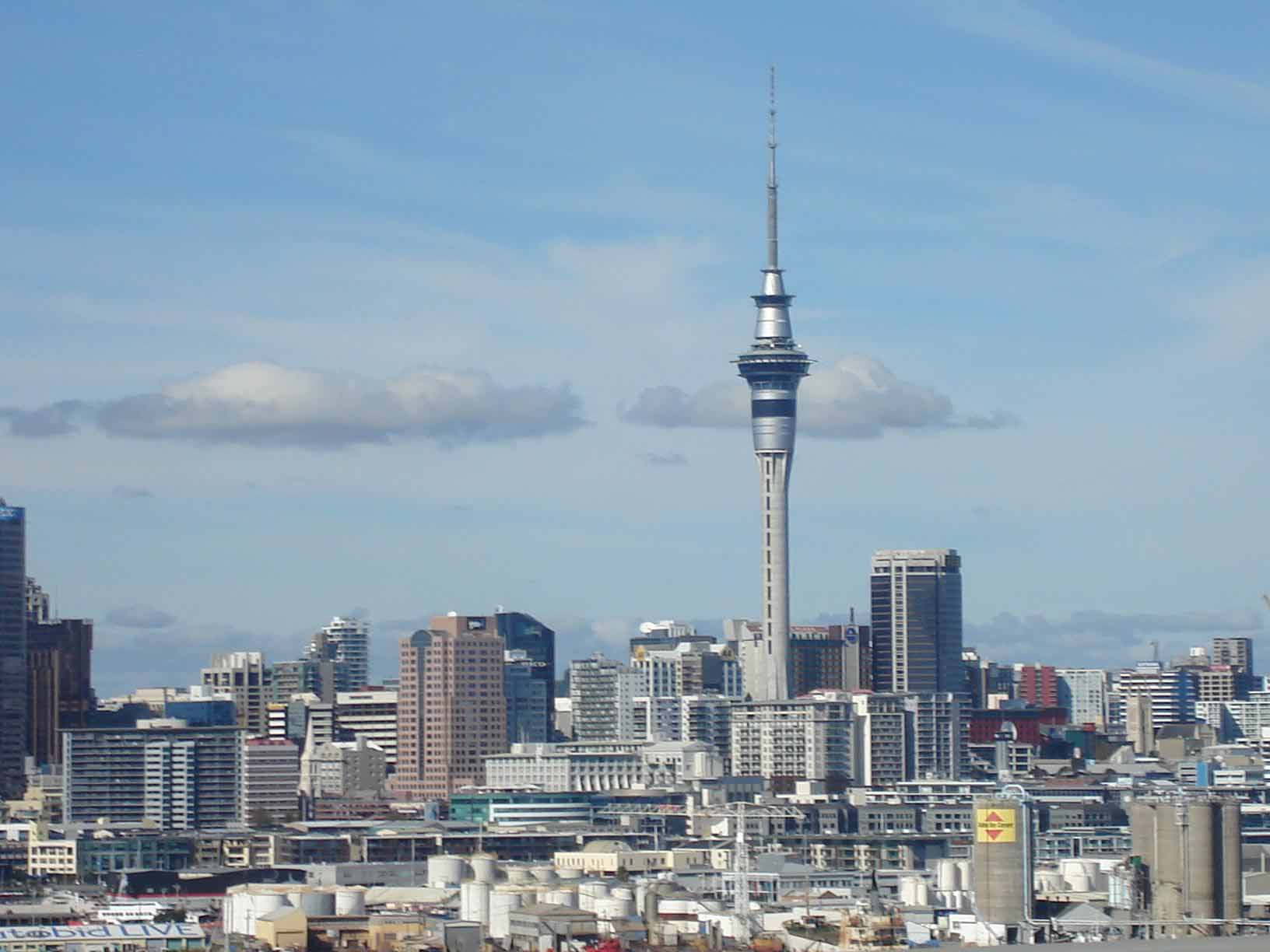 新西兰奥克兰天空塔-谷歌地图观察