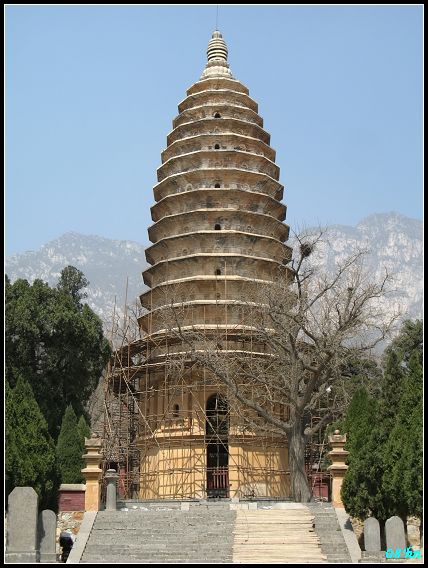 河南访古-登封-嵩岳寺塔,大法王寺,观星台,会善寺