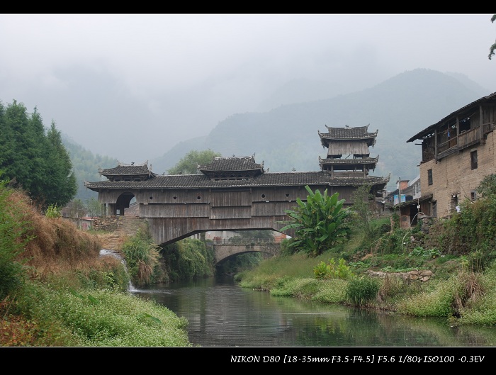 (庆元举水乡月山村如龙桥,全国重点保护文物)