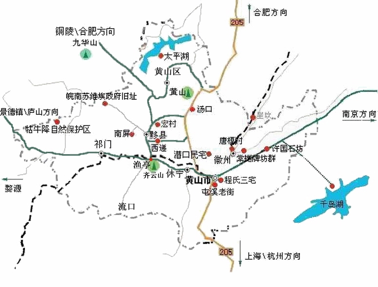 黄山地图高清