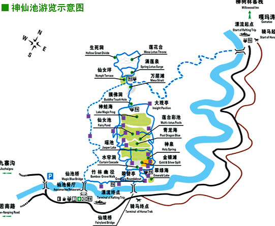 神仙池风景区地图图片