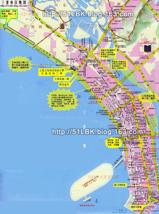 三亚街景地图图片